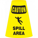 Cone Cuff Sleeve w/ Legend: "Spill Area"_noscript