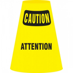 Cone Cuff Sleeve w/ Legend: "Caution - Attention"_noscript