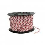 5/16" Red and White Barricade Rope, Roll of 600'_noscript