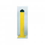 Steel Post Bollard Yellow 6" Diameter, 36" High