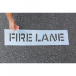 12" Message Stencil with Legend: "Fire Lane"
