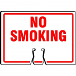 10" x 14" Cone Top Sign with Legend: "No Smoking"