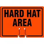 Cone Top Sign "Hard Hat Area"_noscript
