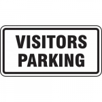 High Intensity Prismatic Sign "Visitors Parking"_noscript