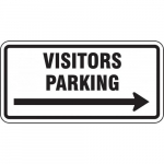 DG High Prism Sign "Visitors Parking"_noscript