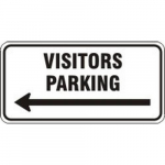 High Intensity Prismatic Sign "Visitors Parking"_noscript