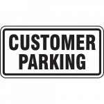 High Intensity Prismatic Sign "Customer Parking"_noscript