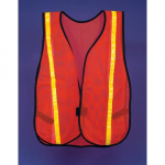 Safety Vest with 3/4" Fluorescent Yellow Stripes_noscript