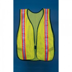Safety Vest & Silver/Orange Reflective Stripes_noscript