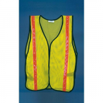 Safety Vest with Orange Reflective Stripes_noscript