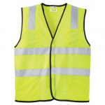 Orange ANSI Safety Vest with Silver Stripes & Zip_noscript