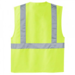 Yellow-Green ANSI Safety Vest with Silver Stripes_noscript