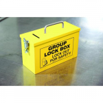 10" x 6" x 4-1/4" Yellow Portable Lock Box