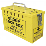 10" x 6" x 4-1/4" Yellow Lock Box
