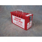 10" x 6" x 4-1/4" Red Lock Box