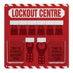 6-Padlock Lockout Store-Board Only, 14" x 14"_noscript