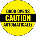 Vinyl Sign "Door Opens Automatically"