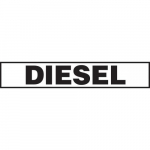 1" x 6" Adhesive Dura-Vinyl Sign: "Diesel"