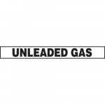 1" x 9" Adhesive Dura-Vinyl Sign: "Unleaded Gas"_noscript