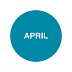 1" Preprinted Inventory Month Marking Dot "April"_noscript
