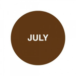 1" Preprinted Inventory Month Marking Dot "July"_noscript