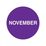 1" Preprinted Inventory Marking Dot "November"_noscript