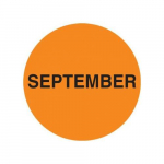 1" Preprinted Inventory Marking Dot "September"_noscript