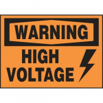 1-1/2" x 3" Safety Label "High Voltage ..."_noscript