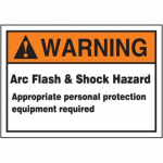 3-1/2" x 5" ANSI Safety Label "Arc Flash ..."_noscript