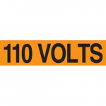 1-1/8" x 4-1/2" Voltage Marker "110 Volts"_noscript