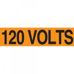 1-1/8" x 4-1/2" Voltage Marker "120 Volts"_noscript