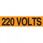 1-1/8" x 4-1/2" Voltage Marker "220 Volts"_noscript
