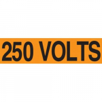 1-1/8" x 4-1/2" Voltage Marker "250 Volts"_noscript