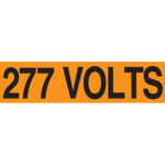 1-1/8" x 4-1/2" Voltage Marker "277 Volts"_noscript