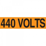1-1/8" x 4-1/2" Voltage Marker "440 Volts"_noscript