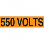 1-1/8" x 4-1/2" Voltage Marker "550 Volts"_noscript