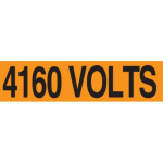 1-1/8" x 4-1/2" Voltage Marker "4160 Volts"_noscript