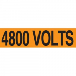 1-1/8" x 4-1/2" Voltage Marker "4800 Volts"_noscript