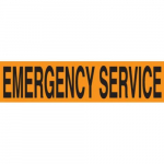 1-1/8" x 4-1/2" Voltage Marker "Emergency Service"_noscript