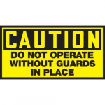 1-1/2" x 3" OSHA Safety Label "Do Not Operate..."_noscript
