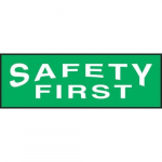 1" x 3" OSHA Safety Label "Safety First"_noscript
