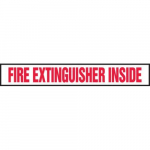 2" x 14" Safety Label "Fire Extinguisher ..."_noscript