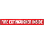 2" x 14" Safety Label "Fire Extinguisher Inside"_noscript