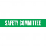 1" x 6" Hard Hat Sticker "Safety Committee"_noscript
