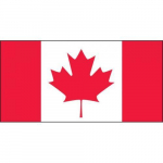 1" x 1-3/4" Hard Hat Sticker "Canadian Flag"_noscript