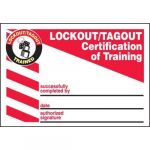 2-1/8" x 3-3/8" Safety Label "Lockout / Tagout..."_noscript