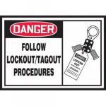 3-1/2" x 5" OSHA Danger Label "Follow Lockout..."_noscript
