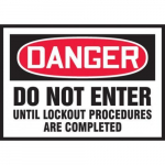 3-1/2" x 5" OSHA Danger Label "Do Not Enter ..."_noscript