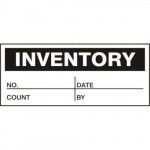 1" x 2-1/4" Production Control Label "Inventory"_noscript