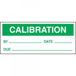 1" x 2-1/4" Production Control Label "Calibration"_noscript